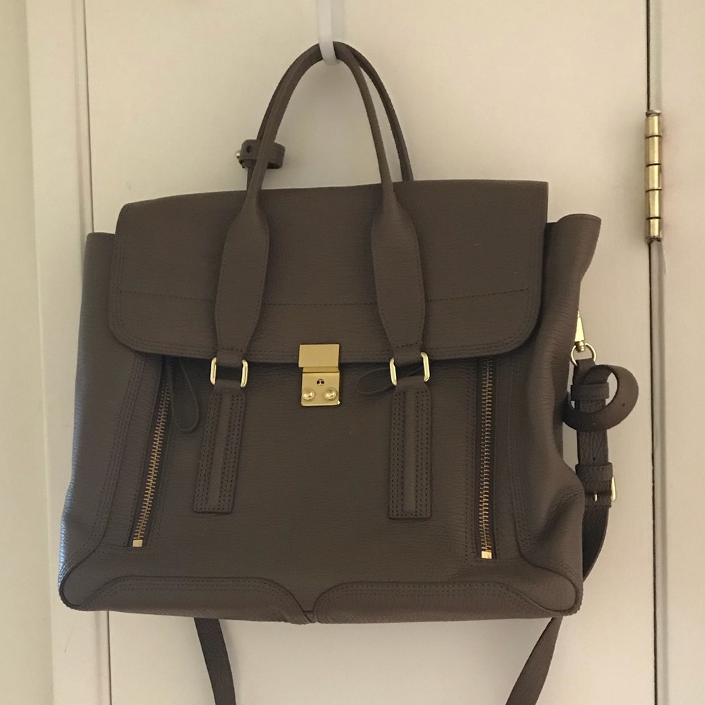 3.1 Phillip Lim large pashli taupe leather